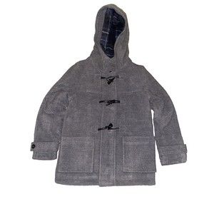 Rothchild Unisex Hooded Toggle & Zip Wool Blend Coat Jacket Sz Small EUC